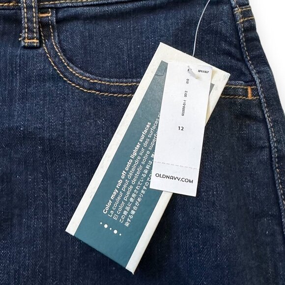 Old Navy Denim Mini Skirt, Highrise Pencil, Color Rinse, Size 12, NWT - Picture 3 of 11